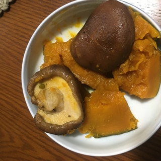 しいたけとかぼちゃの煮物